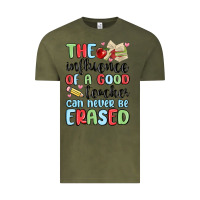 Vintage Olive the influence of a good teacher can never be  eras Vintage Tee - MaliasSmallBusiness