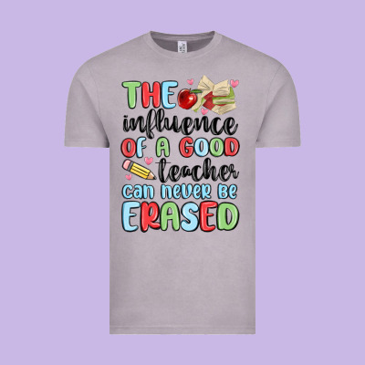 The Influence Of A Good Teacher Can Never Be  Eras Vintage Tee Designed By Maliassmallbusiness