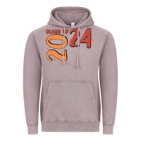 Vintage Zinc custom class of 2024 name of school font  super sn Vintage Hoodie - MaliasSmallBusiness