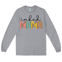 Heather Grey inked mama artistshot Long Sleeve Tee - JahusDesignShop