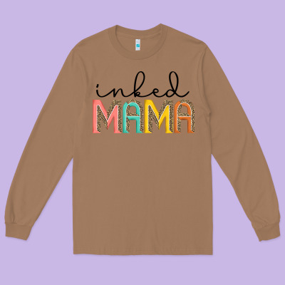 Inked Mama Artistshot Long Sleeve Tee Designed By Jahusdesignshop