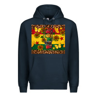 Navy power juneteenth Premium Hoodie - CowGirlArtShop