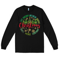 Black Christmas Vibes Long Sleeve Tee - MaliasSmallBusiness
