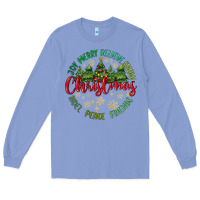 Colony Blue Christmas Vibes Long Sleeve Tee - MaliasSmallBusiness