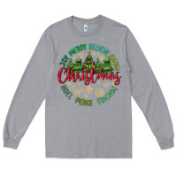 Heather Grey Christmas Vibes Long Sleeve Tee - MaliasSmallBusiness
