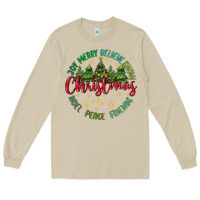 Mushroom Christmas Vibes Long Sleeve Tee - MaliasSmallBusiness