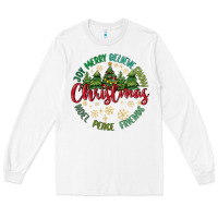 White Christmas Vibes Long Sleeve Tee - MaliasSmallBusiness