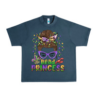 Midnight Navy bead princess messy bun mardi gras Urban Heavy Tee - MaliasSmallBusiness