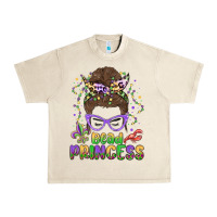 Sandshell bead princess messy bun mardi gras Urban Heavy Tee - MaliasSmallBusiness
