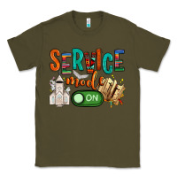 Army Green service mode on Classic Tee - NancyCooperArtShop
