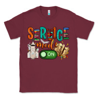 Burgundy service mode on Classic Tee - NancyCooperArtShop