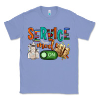 Colony Blue service mode on Classic Tee - NancyCooperArtShop