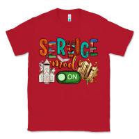 Red service mode on Classic Tee - NancyCooperArtShop