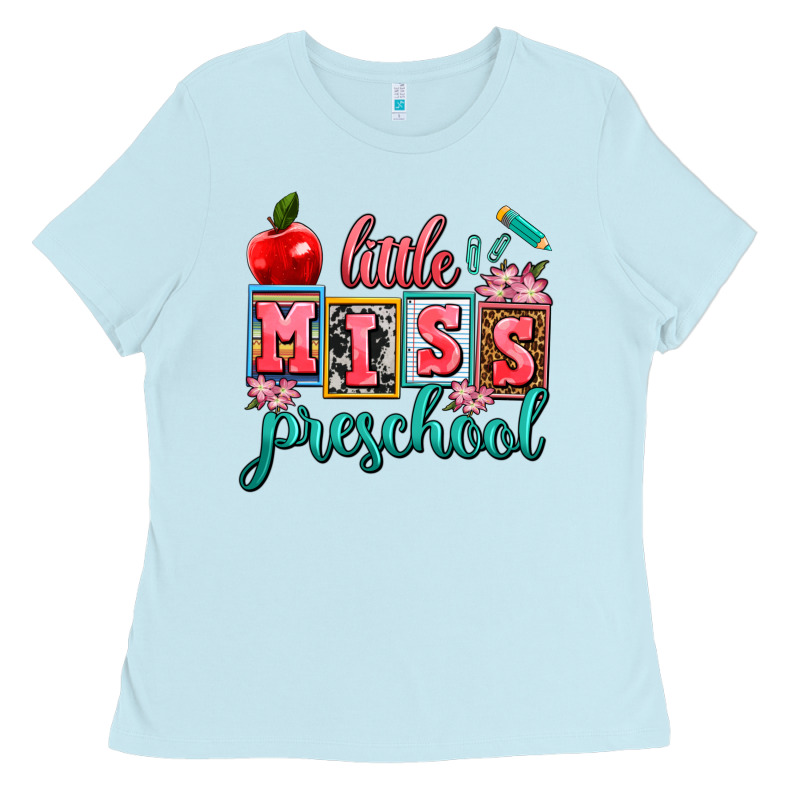 Little Miss Preschool Ladies Tee by AdoDesignShop | Teevron