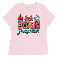 Bubblegum Pink little miss preschool Ladies Tee - AdoDesignShop