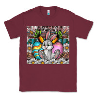 Burgundy easter Classic Tee - CowhideDigitalArt