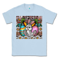 Dusty Blue easter Classic Tee - CowhideDigitalArt