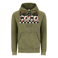 Vintage Olive baseball mama Vintage Hoodie - MaliasSmallBusiness