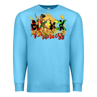 Ocean Blue black princess Premium Sweatshirt - CowGirlArtShop