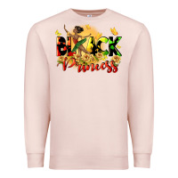 Pale Pink black princess Premium Sweatshirt - CowGirlArtShop