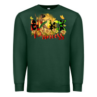Sports Green black princess Premium Sweatshirt - CowGirlArtShop