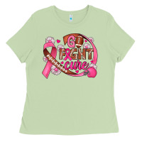 Matcha breast cancer go fight cure football Ladies Tee - JahusDesignShop