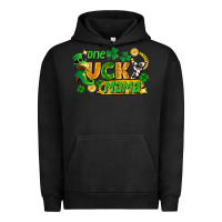 Pigment Black one lucky mama Urban Hoodie - FaDigitalArtStudio