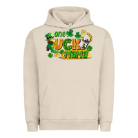 Pigment French Oak one lucky mama Urban Hoodie - FaDigitalArtStudio