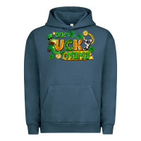 Pigment Midnight Navy one lucky mama Urban Hoodie - FaDigitalArtStudio