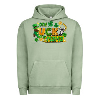 Pigment Oil Green one lucky mama Urban Hoodie - FaDigitalArtStudio