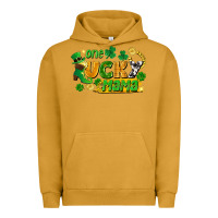 Pigment Peanut Butter one lucky mama Urban Hoodie - FaDigitalArtStudio