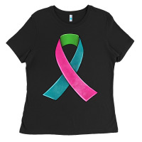 Black metastatic breast cancer ribbon Ladies Tee - JahusDesignShop