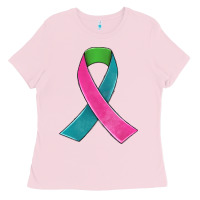Metastatic Breast Cancer Ribbon Ladies Tee | Teevron