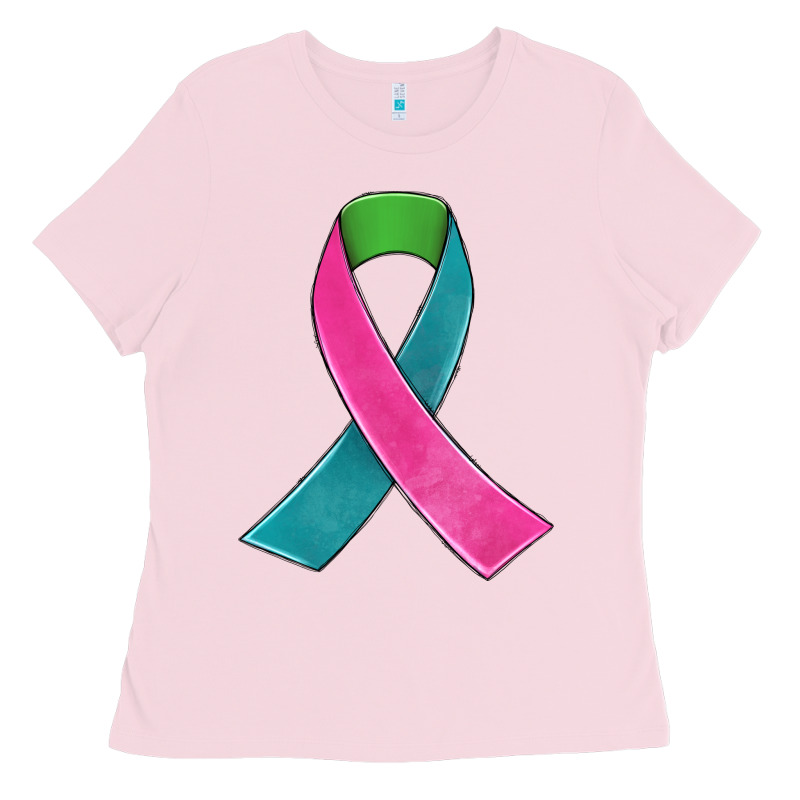 Metastatic Breast Cancer Ribbon Ladies Tee by JahusDesignShop | Teevron