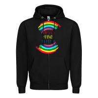 Black BURA NA MANO HOLI HAI Zipper Hoodie - Bettercallsaul