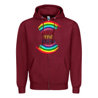 Burgundy BURA NA MANO HOLI HAI Zipper Hoodie - Bettercallsaul