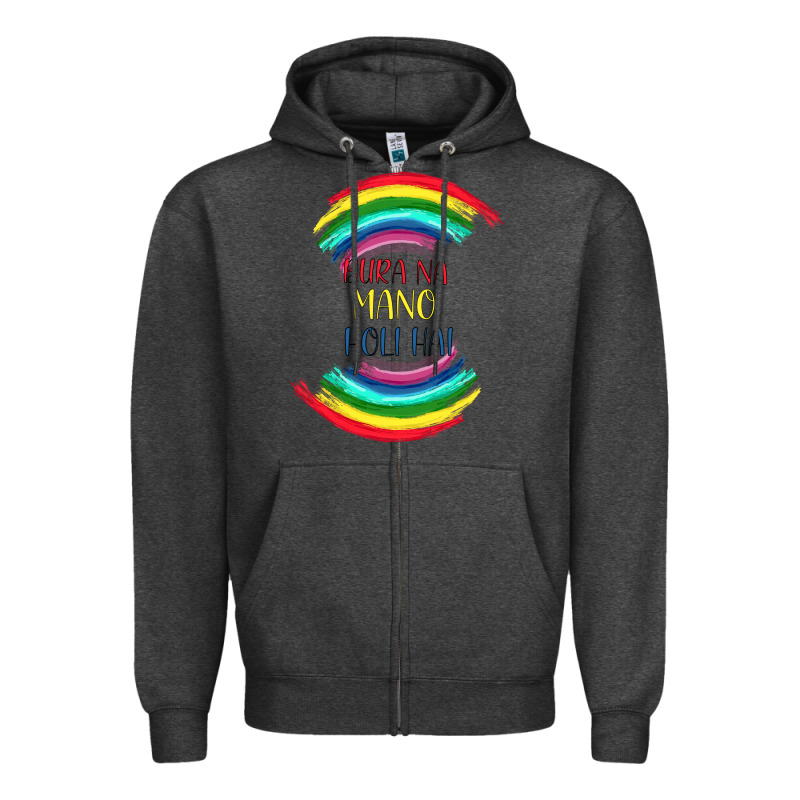 Bura Na Mano Holi Hai Zipper Hoodie by Bettercallsaul | Teevron