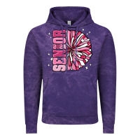 Cloud Purple senior 2024 pink cheer Vintage Hoodie - MaliasSmallBusiness