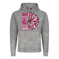 Cloud Rock senior 2024 pink cheer Vintage Hoodie - MaliasSmallBusiness