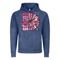 Senior 2024 Pink Cheer Vintage Hoodie | Teevron