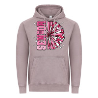 Vintage Zinc senior 2024 pink cheer Vintage Hoodie - MaliasSmallBusiness