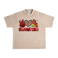 Peace Love Crawfish Urban Heavy Tee | Teevron