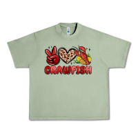 Oil Green peace love crawfish Urban Heavy Tee - MaliasSmallBusiness