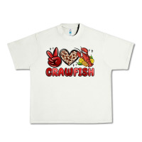 Pistachio peace love crawfish Urban Heavy Tee - MaliasSmallBusiness