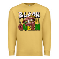Antique Gold black queen Premium Sweatshirt - CowGirlArtShop