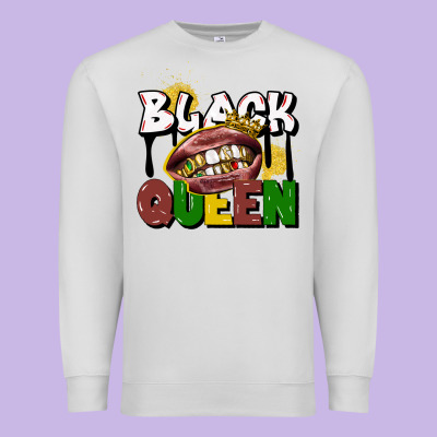 Black Queen Premium Sweatshirt Designed By Cowgirlartshop