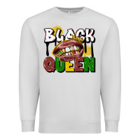 Dove Grey black queen Premium Sweatshirt - CowGirlArtShop