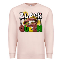 Pale Pink black queen Premium Sweatshirt - CowGirlArtShop