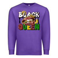 Purple black queen Premium Sweatshirt - CowGirlArtShop
