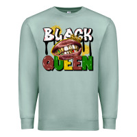 Seafoam black queen Premium Sweatshirt - CowGirlArtShop